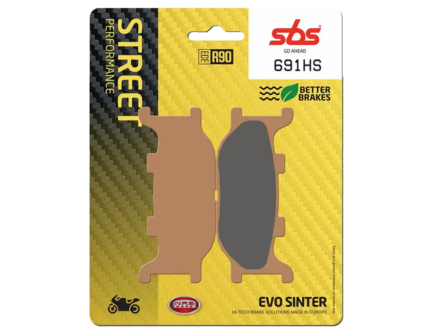 SBS Pastilla de Freno 691HS para motos Yamaha