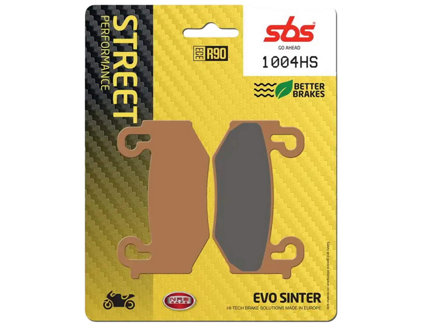 Mejora el frenado de tu moto con las pastillas SBS 1004HS. Compuesto sinterizado de alto rendimiento para calle y carretera. ¡Envío a todo México!