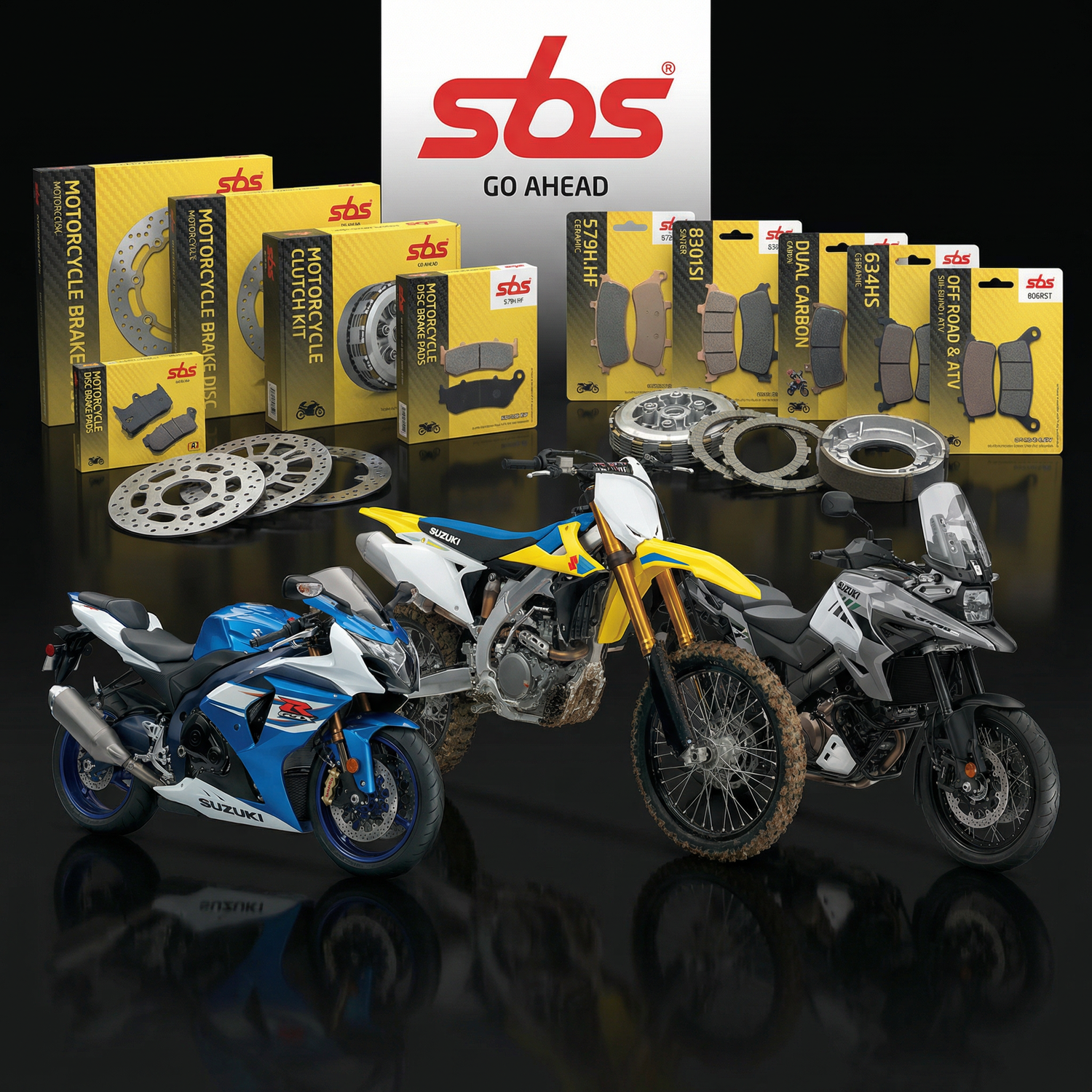 Balatas SBS para Suzuki | Seguridad para GSX-R, V-Strom y Gixxer
