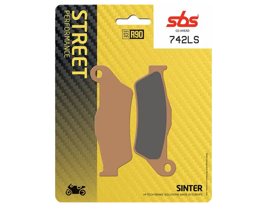Pastillas traseras SBS 742 LS. Equilibrio perfecto y estabilidad térmica para evitar bloqueos. Calidad de equipo original para tu moto. ¡Compra aquí!