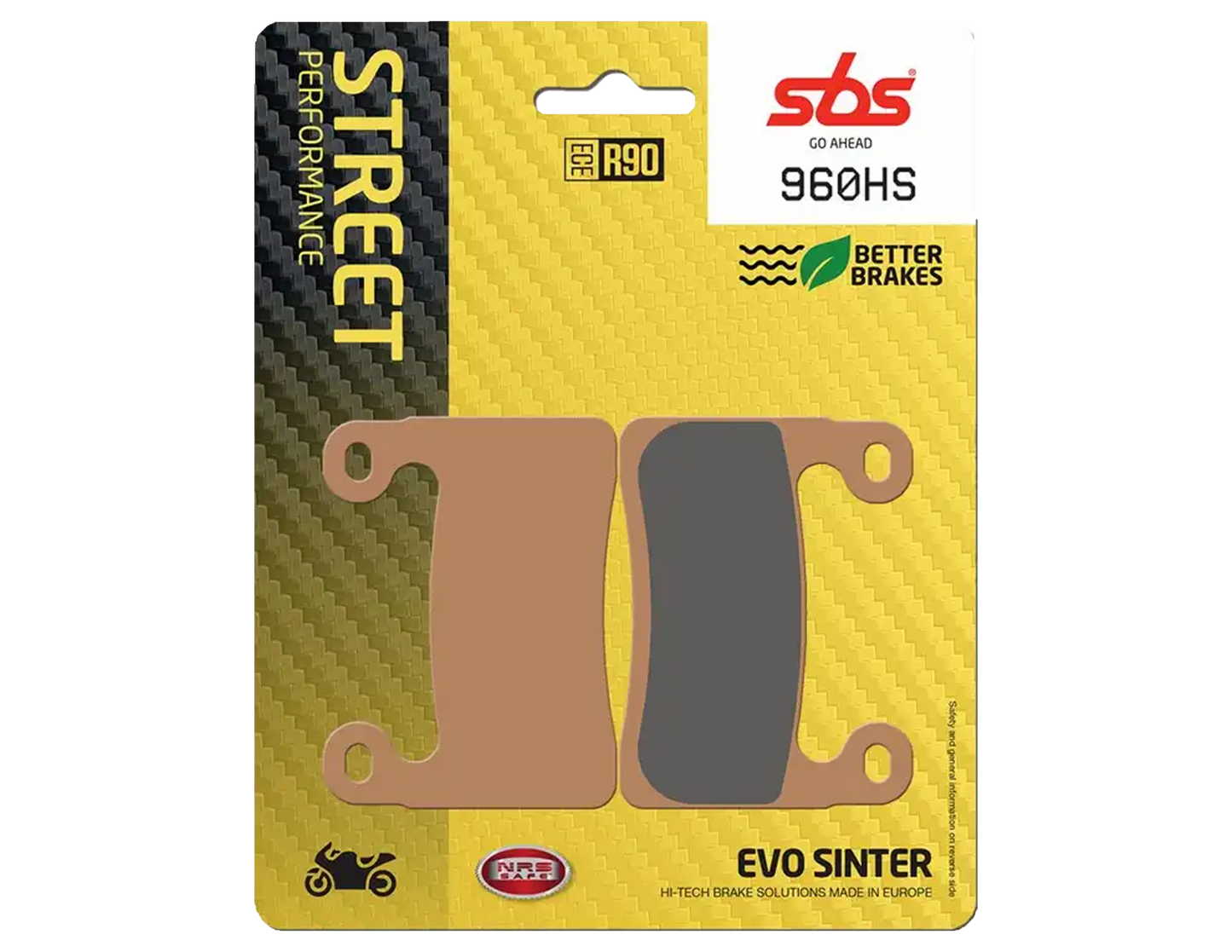 Mejora el frenado de tu moto con las pastillas SBS 960HS. Compuesto sinterizado de alto rendimiento para calle y carretera. ¡Envío a todo México! Motos compatibles: BMW R1250 GS, GS Adventure, RT, RT Sport, R1000S, S1000XR.
