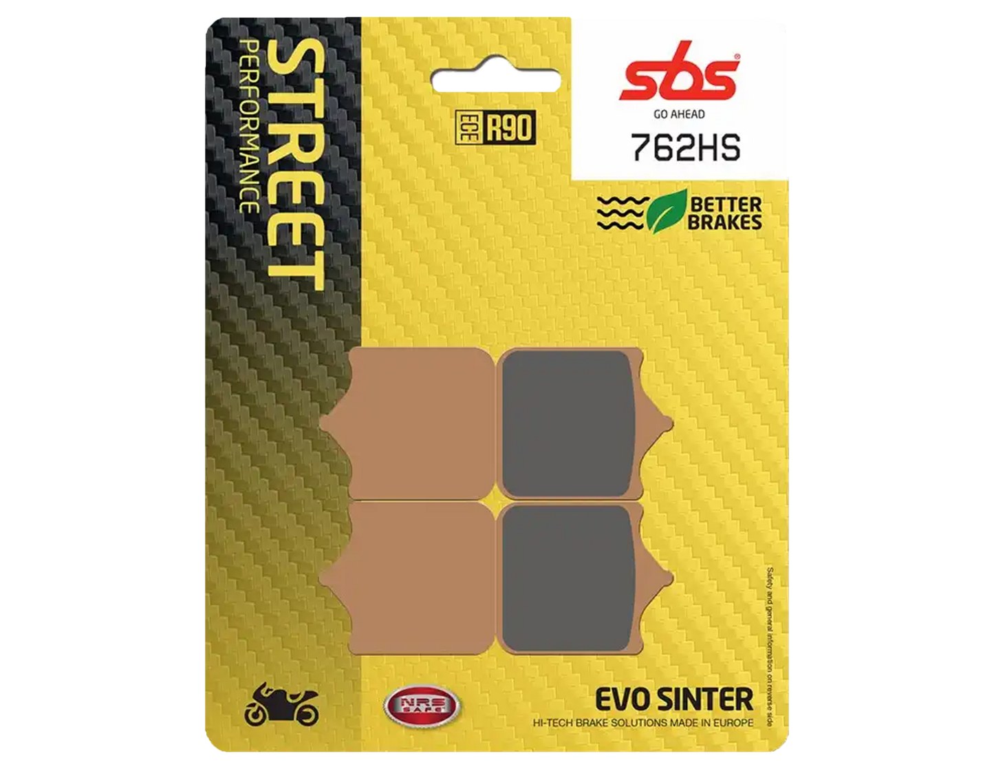 Pastillas de Freno Delanteras SBS 762HS Sinter Aprilia Ducati Husqvarna KTM Triumph