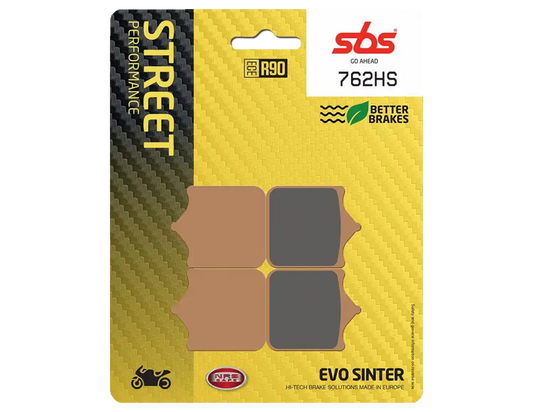 Pastillas de Freno Delanteras SBS 762HS Sinter Aprilia Ducati Husqvarna KTM Triumph