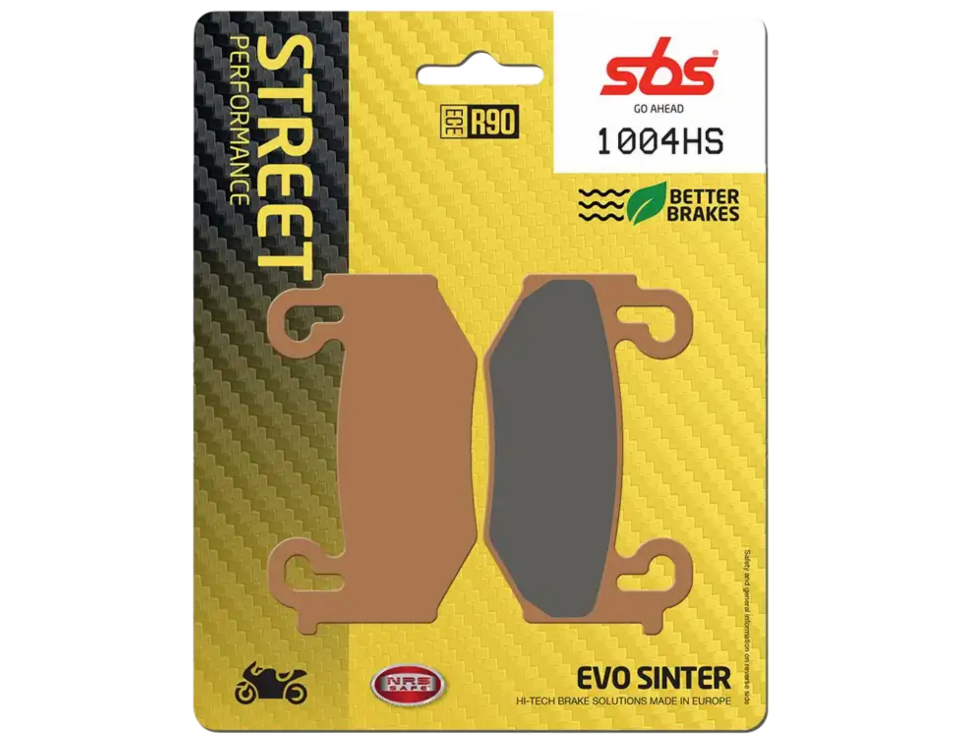 Mejora el frenado de tu moto con las pastillas SBS 1004HS. Compuesto sinterizado de alto rendimiento para calle y carretera. ¡Envío a todo México!
