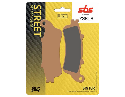 Pastillas traseras SBS 736LS. Equilibrio perfecto y estabilidad térmica para evitar bloqueos. Calidad de equipo original para tu moto. ¡Compra aquí!